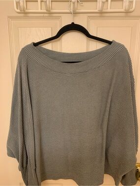 Target Light Gray Ribbed Off-the-Shoulder Sweater